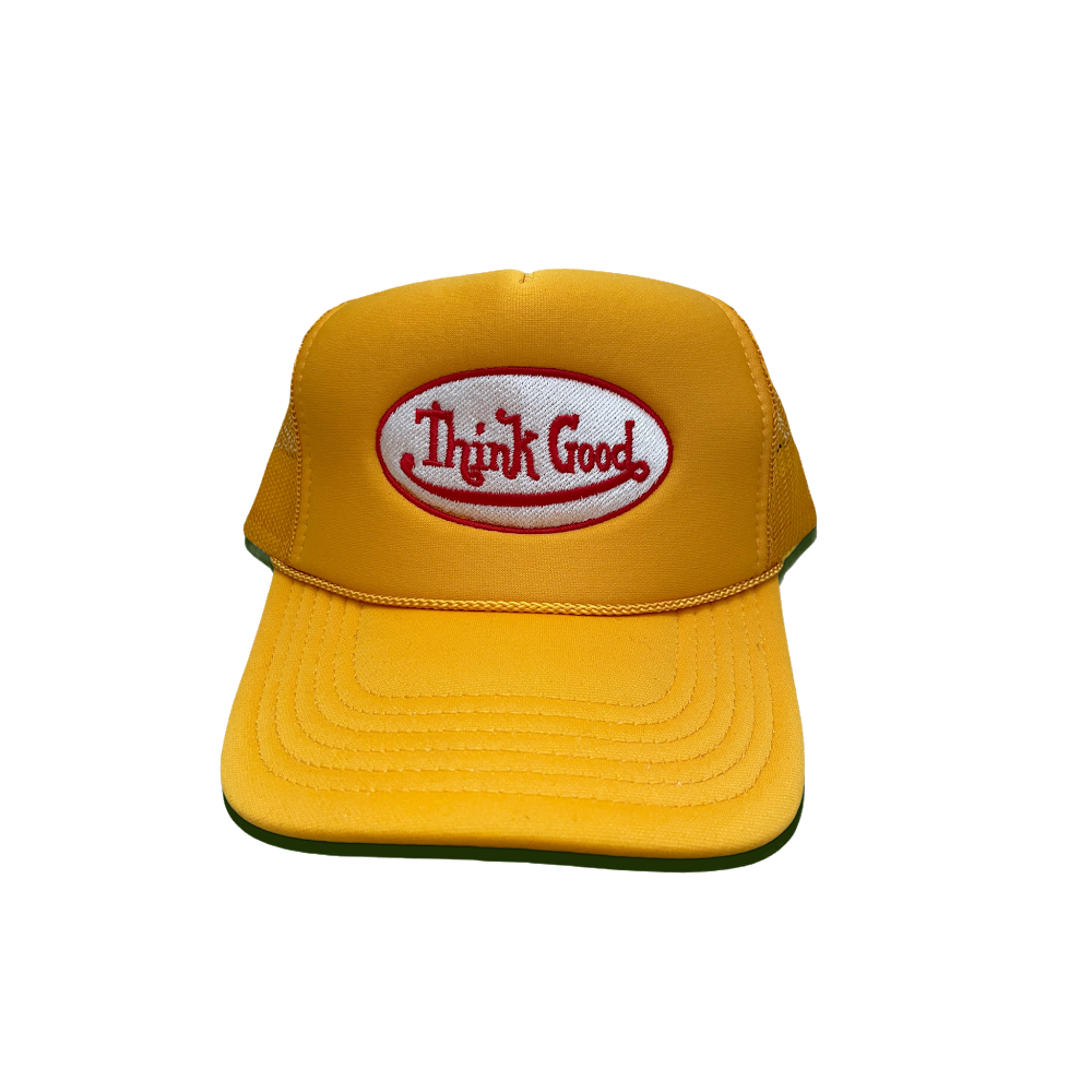 Yellow "Think Good" Trucker Hat