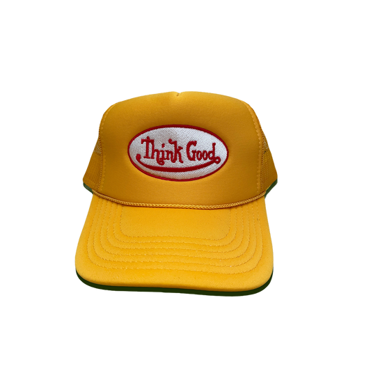 Yellow "Think Good" Trucker Hat