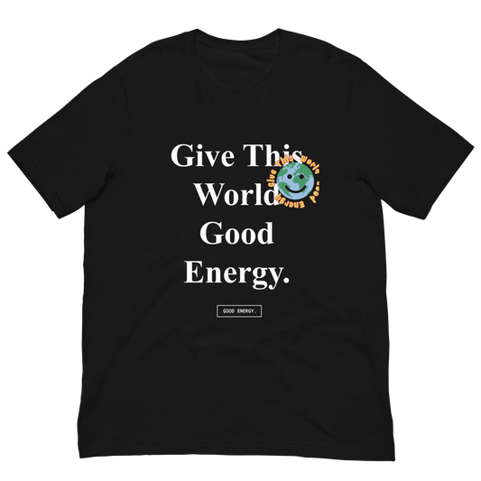 Black "Give This World GE" T-Shirt